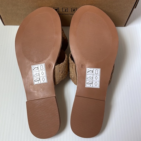 Crevo Suede / Genuine Leather Braided Flat Sandals | women's size 9 - Picture 5 of 10